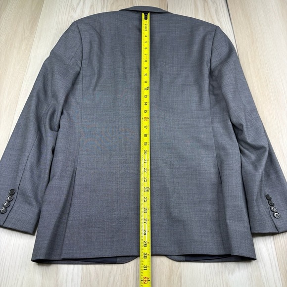 J. Crew Ludlow 4 Season Wool Suit Blazer Mens Size 40R Slim Fit Gray - Picture 14 of 14